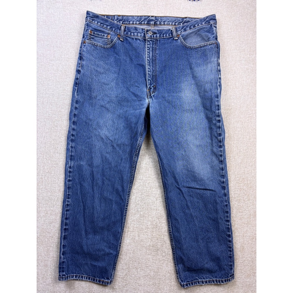 Levis 550 Relaxed Fit Tapered Leg Jeans Mens 42x30 Blue Denim 5-Pocket